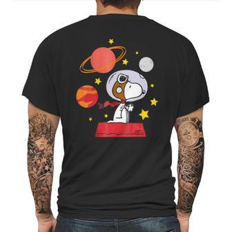 Peanuts Snoopy Space Pilot Mars Moon And Saturn Shirt Mens Back Print T-shirt | Favorety