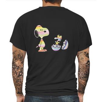 Peanuts Snoopy Woodstock Easter Egg Mens Back Print T-shirt | Favorety AU