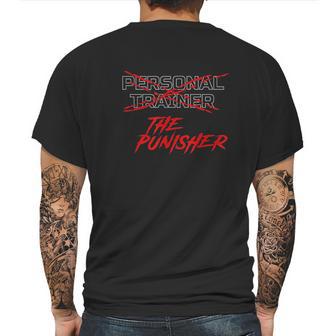 Personal Trainer The Punisher Funny Fitness Mens Back Print T-shirt | Favorety UK