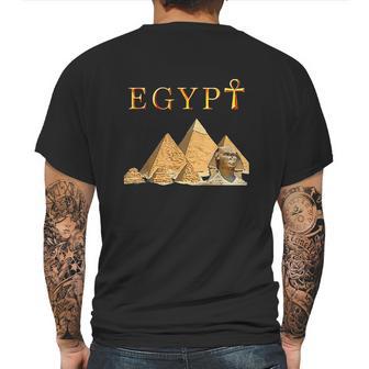 Pharaoh Ankh Pyramids Sphinx Egypt Tut Egyptian Gift Mens Back Print T-shirt | Favorety AU