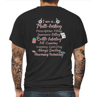 Pharmacy Tech Gift Pharmacists Medical Student Mens Back Print T-shirt | Favorety