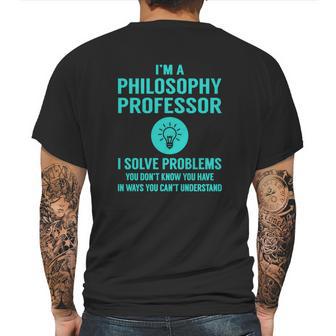 Philosophy Professor Mens Back Print T-shirt | Favorety CA