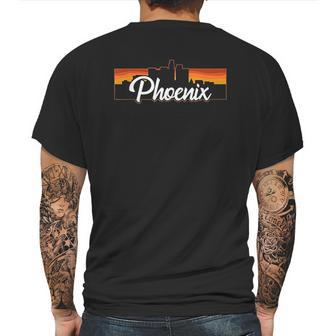 Phoenix Arizona Sunset Skyline Mens Back Print T-shirt | Favorety CA