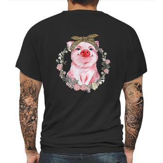 Pig Cute Love Funny Animal Piggy Mens Back Print T-shirt | Favorety DE