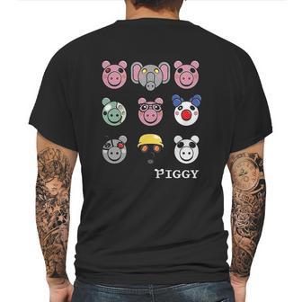 Piggy Faces Kids Mens Back Print T-shirt | Favorety