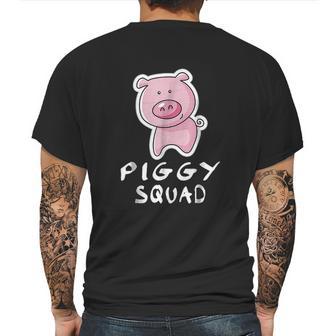 Piggy Squad Cute Farm Animal Lover Mens Back Print T-shirt | Favorety AU