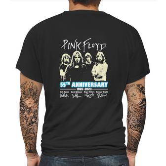 Pink Floyd 55Th Anniversary 1965 2020 All Signature Mens Back Print T-shirt | Favorety