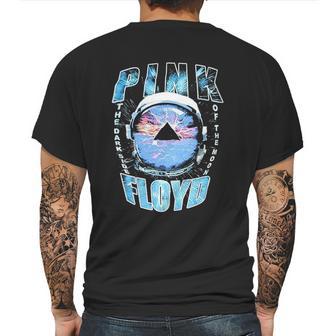 Pink Floyd Dark Side Of The Moon Astronaut Helmet Black Graphic Mens Back Print T-shirt | Favorety DE