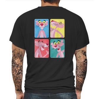 Pink Panther Colorful Portrait Mens Back Print T-shirt | Favorety