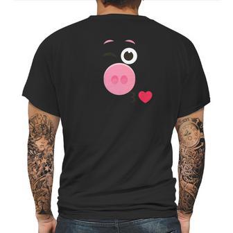 Pink Pig Emoji Family Matching Costume New Year 2022 Mens Back Print T-shirt | Favorety AU