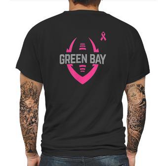 Pink Ribbon Green Bay Mens Back Print T-shirt | Favorety AU