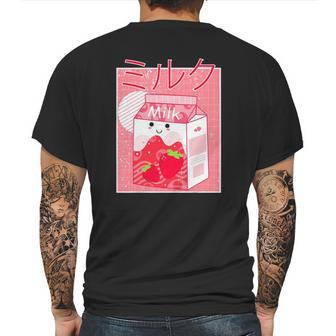 Pink Strawberry Milk Shake Kawaii Pastel Goth Japanese 90S Mens Back Print T-shirt | Favorety AU