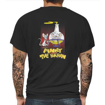 Pinky And The Brain Lab Flask Mens Back Print T-shirt | Favorety AU