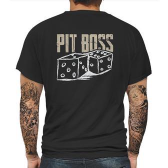 Pit Boss Casino Gambling Blackjack Mens Back Print T-shirt | Favorety CA