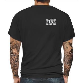 Pittsburgh Fire Bureau Mens Back Print T-shirt | Favorety UK