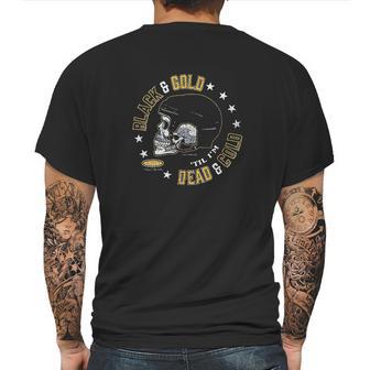 Pittsburgh Hockey Fans Black And Gold Till I Am Dead And Cold Mens Back Print T-shirt | Favorety UK