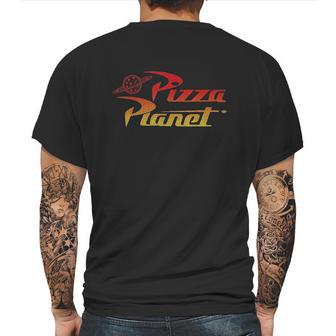 Pizza Planet Gradient Mens Back Print T-shirt | Favorety AU