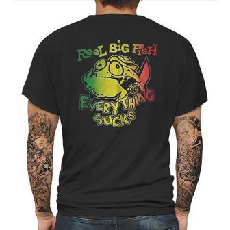 Plastic Head Reel Big Fish Everything Sucks Mens Back Print T-shirt | Favorety