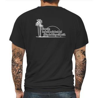 I Like Poetry Long Walks On The Beach Funny Mens Back Print T-shirt | Favorety