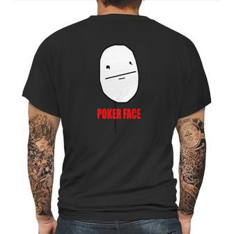 Poker Face Mens Back Print T-shirt | Favorety DE