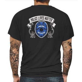 Police Officer - Police Lives Matter - Policeman T-Shirt Mens Back Print T-shirt | Favorety UK