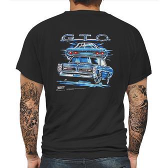 Pontiac Gto Muscle Car Automotive Enthusiasts Mens Back Print T-shirt | Favorety