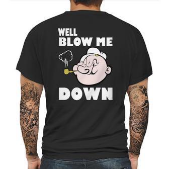 Popeye Blow Me Mens Back Print T-shirt | Favorety DE