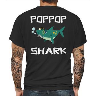 Poppop Grandpa Gift Poppop Grandpa Shark Mens Back Print T-shirt | Favorety