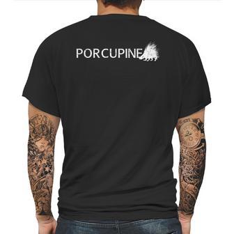 Porcupine Logo Mens Back Print T-shirt | Favorety CA