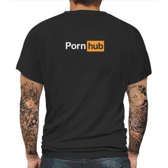 Porn Hub Bianco Mens Back Print T-shirt | Favorety UK