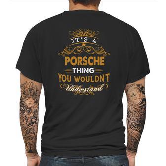 Porsche Name Shirt Porsche Funny Name Porsche Family Name Gifts T Shirt Mens Back Print T-shirt | Favorety AU