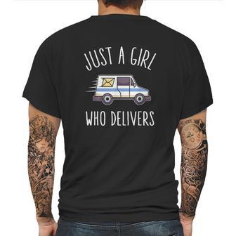 Postwoman Saying Mailwoman Mail Carrier Mens Back Print T-shirt | Favorety DE