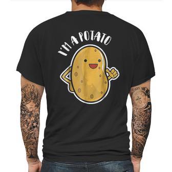 I Am A Potato French Fry Potato Mens Back Print T-shirt | Favorety CA