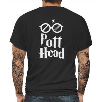 Pott- Head Mens Back Print T-shirt | Favorety