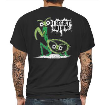 Praying Mantis Weathered Valentines Day Mens Back Print T-shirt | Favorety UK