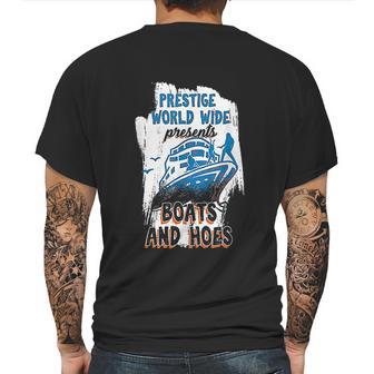 Prestige World Wide Presents Boats And Hoes Boating Nautical Mens Back Print T-shirt | Favorety DE