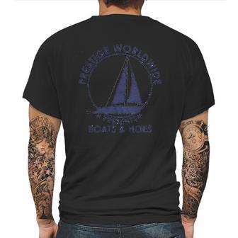 Prestige Worldwide Boats And Hoes Graphic Mens Back Print T-shirt | Favorety