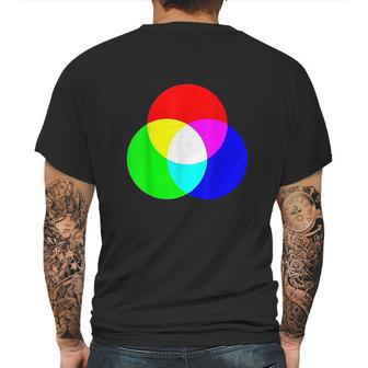 Primary Color Mixing Rgb Color Model Art Paint Mens Back Print T-shirt | Favorety