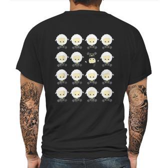 Princess Diana Holiday Black Sheep Mens Back Print T-shirt | Favorety