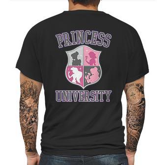 Princess University College Text Logo Mens Back Print T-shirt | Favorety CA