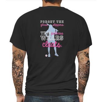 This Princess Wears Cleats Softball Tees By Chalktalk Sports Mens Back Print T-shirt | Favorety AU