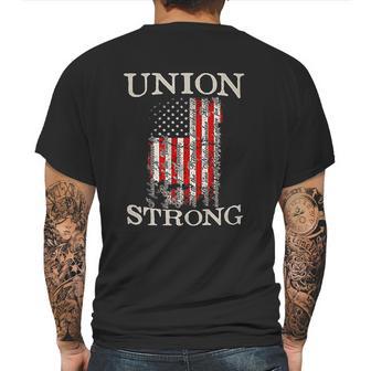 Pro Workers American Union Strong Pledge Allegiance To Flag Mens Back Print T-shirt | Favorety UK