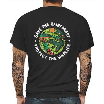 Protect The Wildlife Save The Rainforest Environmental Mens Back Print T-shirt | Favorety CA