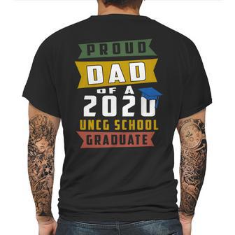 Proud Dad Of A 2020 Uncg School University Of North Carolina At Greensboro Graduate Mens Back Print T-shirt | Favorety UK