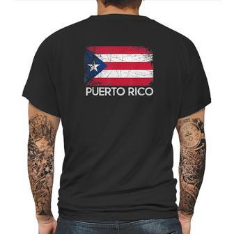 Puerto Rican Flag Vintage Made In Puerto Rico Gift Mens Back Print T-shirt | Favorety DE