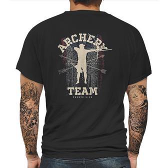 Puerto Rico Archery Team Sports Puerto Rican Flag Bow Mens Back Print T-shirt | Favorety UK