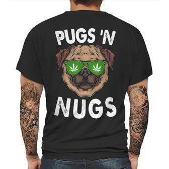 Pugs N Nugs Cute Pug Dog Lover Cannabis Marijuana Gift Mens Back Print T-shirt | Favorety AU