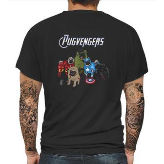 The Pugvengers Funny Superheroes Pug Dog Gift Mens Back Print T-shirt | Favorety CA