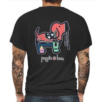 Puppie Love Rescue Dog Mens Back Print T-shirt | Favorety