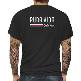 Pura Vida Costa Rica With Costa Rica Flag Mens Back Print T-shirt | Favorety UK